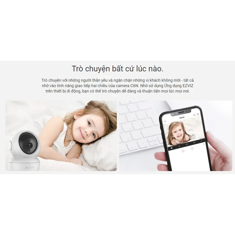 Camera EZVIZ C6N 4MP không dây trong nhà mới nhất