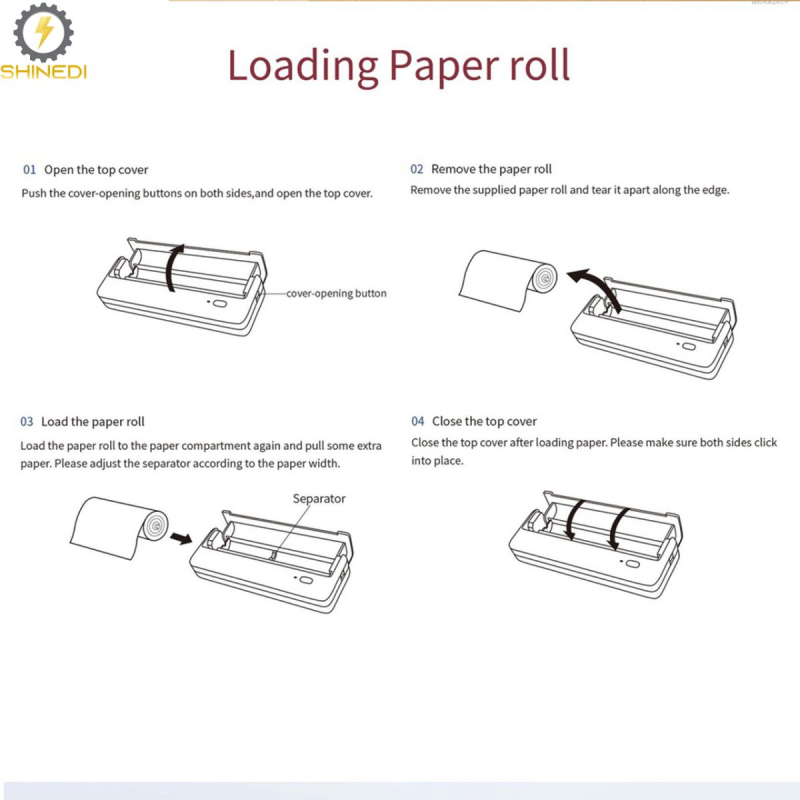 Giấy in nhiệt A4 MT810 SHINEDI 1 cuộn 30 tờ
