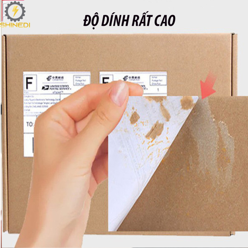 Giấy in nhiệt A6 SHINEDI 1 tệp 500 tờ 