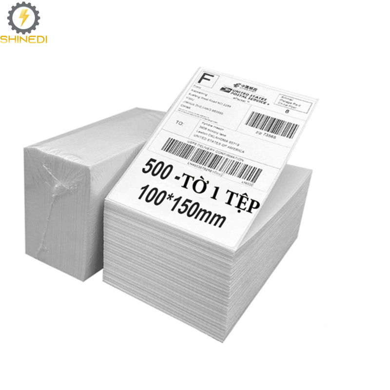 Giấy in nhiệt A6 SHINEDI 1 tệp 500 tờ 