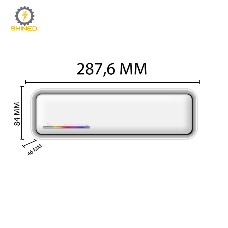 Máy in nhiệt A4 mini bluetooth X9 SHINEDI scan được hình xăm sạc pin kết nối điện thoại, máy tính nhỏ gọn dễ mang theo