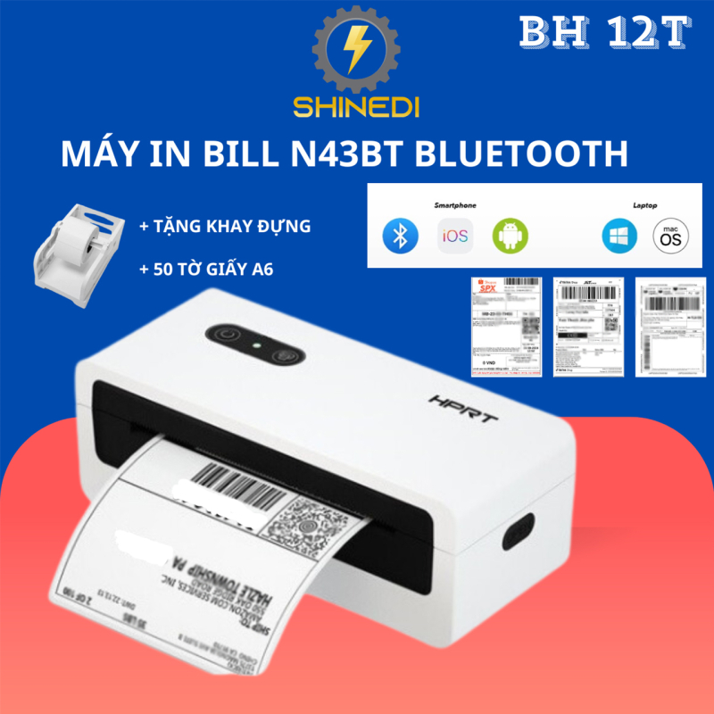 Máy in nhiệt mini bluetooth N43BT SHINEDI 