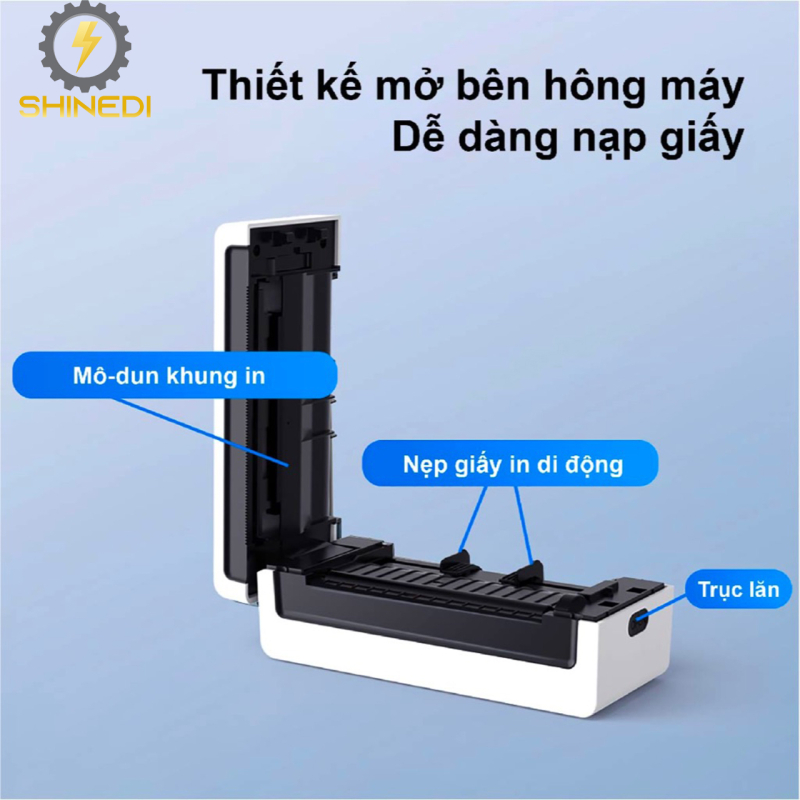 Máy in nhiệt mini bluetooth N43BT SHINEDI 