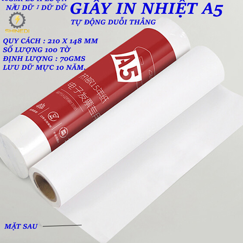Giấy in nhiệt A4 A4BT dành cho dòng máy in nhiệt A4BT,A4LE 