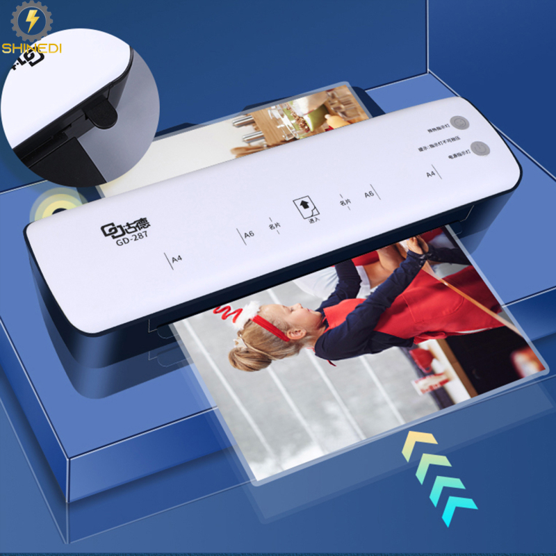 Máy ép Plastic khổ A4 GD287 SHINEDI ép ảnh và giấy tờ siêu nhanh