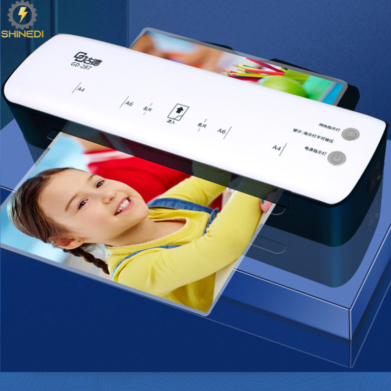 Máy ép Plastic khổ A4 GD287 SHINEDI ép ảnh và giấy tờ siêu nhanh