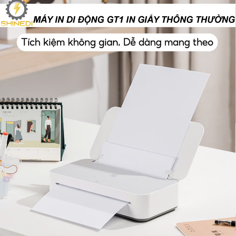 Máy in A4 mini wifi bluetooth GT1 SHINEDI