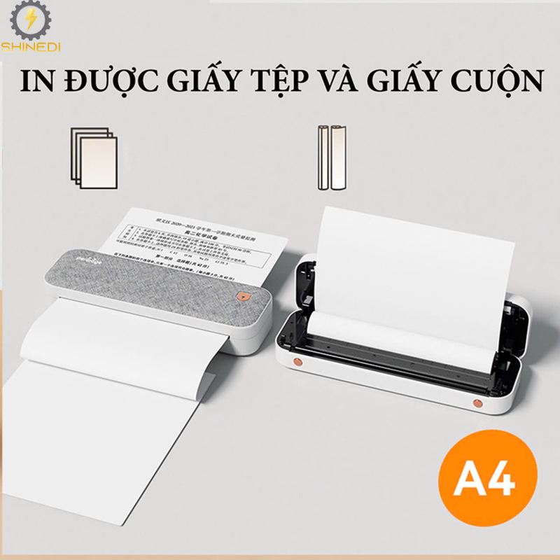 MÁY IN NHIỆT PERIPAGE A40 kết nối bluetooth sạc pin như điện thoại